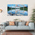 Pyramid Lake In Alberta Canal Canvas Wall Art-5 Horizontal-Gallery Wrap-22" x 12"-Tiaracle