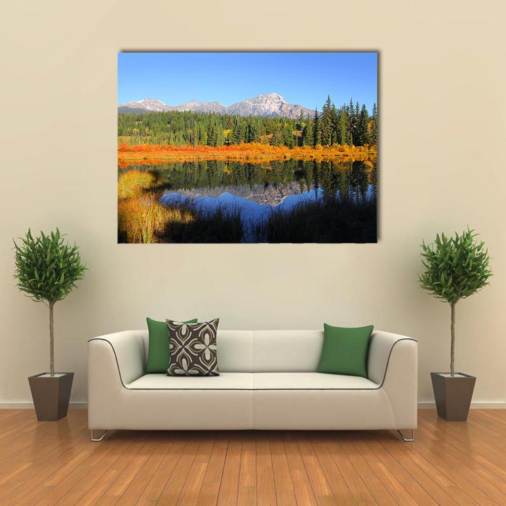 Pyramid Lake Canvas Wall Art-1 Piece-Gallery Wrap-48" x 32"-Tiaracle