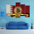 Qatar Flag With Bitcoins Canvas Wall Art-5 Pop-Gallery Wrap-47" x 32"-Tiaracle