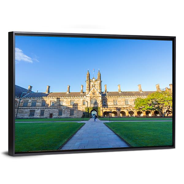 Quadrant Building At Sydney Canvas Wall Art-3 Horizontal-Gallery Wrap-25" x 16"-Tiaracle