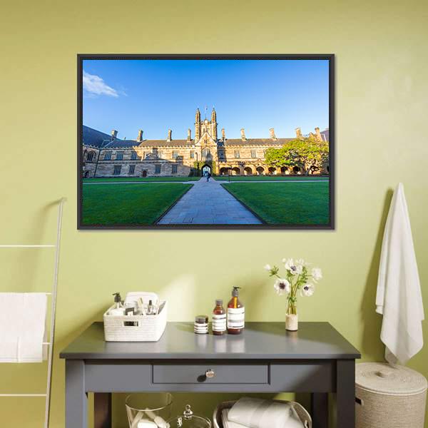 Quadrant Building At Sydney Canvas Wall Art-1 Piece-Floating Frame-24" x 16"-Tiaracle
