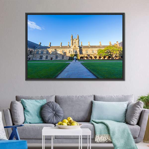 Quadrant Building At Sydney Canvas Wall Art-3 Horizontal-Gallery Wrap-25" x 16"-Tiaracle