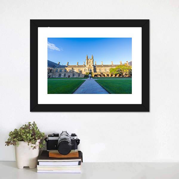 Quadrant Building At Sydney Canvas Wall Art-1 Piece-Framed Print-20" x 16"-Tiaracle