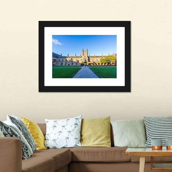 Quadrant Building At Sydney Canvas Wall Art-3 Horizontal-Gallery Wrap-25" x 16"-Tiaracle