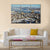 Quebec City In Winter Canvas Wall Art-5 Star-Gallery Wrap-62" x 32"-Tiaracle