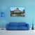 Quebec City Skyline Over River Canvas Wall Art-3 Horizontal-Gallery Wrap-37" x 24"-Tiaracle