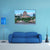 Quebec City Skyline Over River Canvas Wall Art-4 Horizontal-Gallery Wrap-34" x 24"-Tiaracle