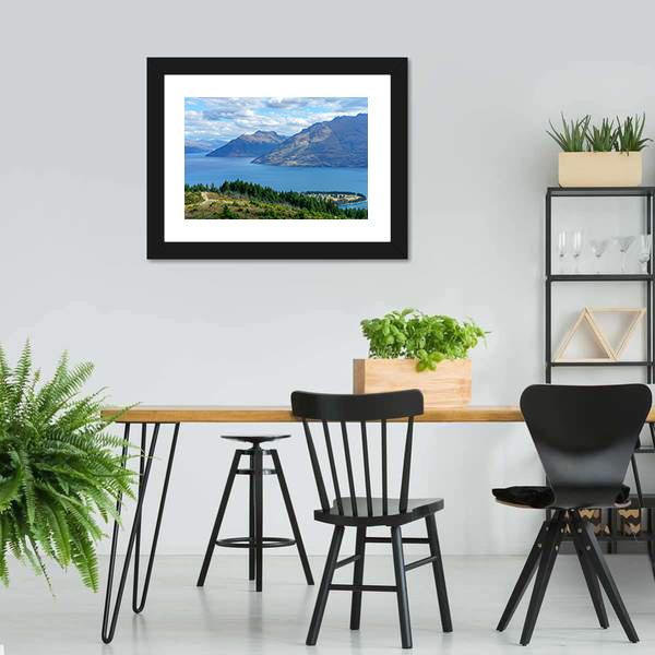 Queenstown Hill Walkway Canvas Wall Art-3 Horizontal-Gallery Wrap-25" x 16"-Tiaracle