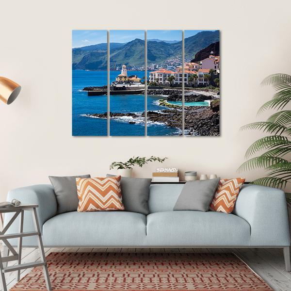 Quinta Do Lorde Village On Madeira Island Canvas Wall Art-4 Horizontal-Gallery Wrap-34" x 24"-Tiaracle