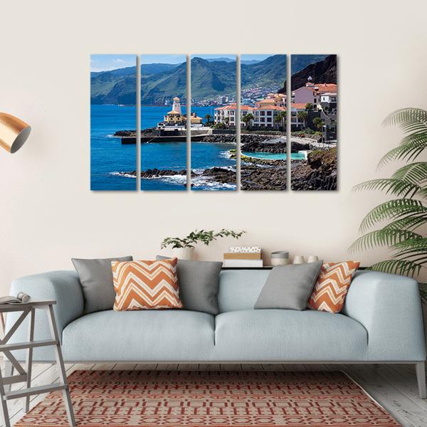 Quinta Do Lorde Village On Madeira Island Canvas Wall Art-5 Horizontal-Gallery Wrap-22" x 12"-Tiaracle