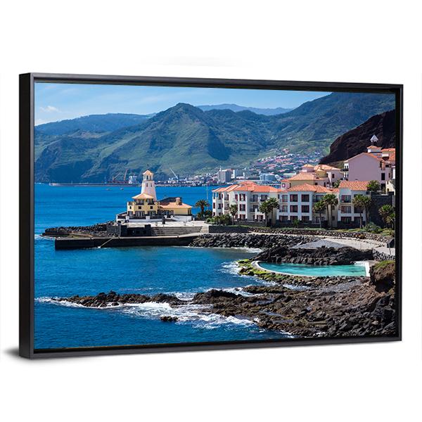 Quinta Do Lorde Village On Madeira Island Canvas Wall Art-3 Horizontal-Gallery Wrap-25" x 16"-Tiaracle