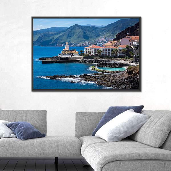 Quinta Do Lorde Village On Madeira Island Canvas Wall Art-3 Horizontal-Gallery Wrap-25" x 16"-Tiaracle
