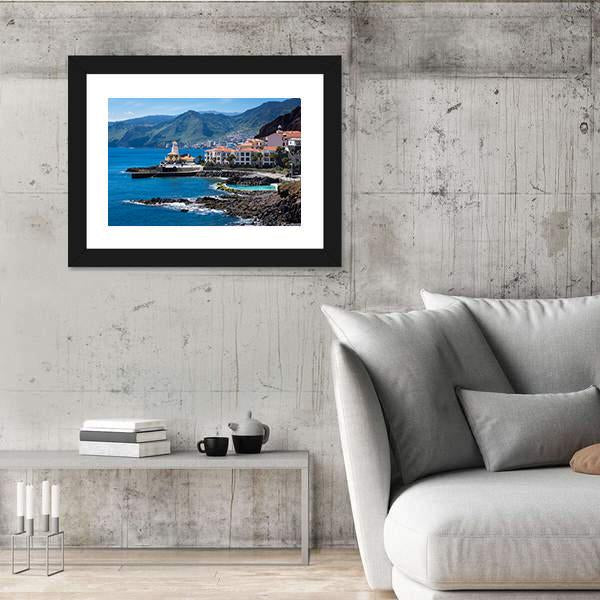 Quinta Do Lorde Village On Madeira Island Canvas Wall Art-3 Horizontal-Gallery Wrap-25" x 16"-Tiaracle