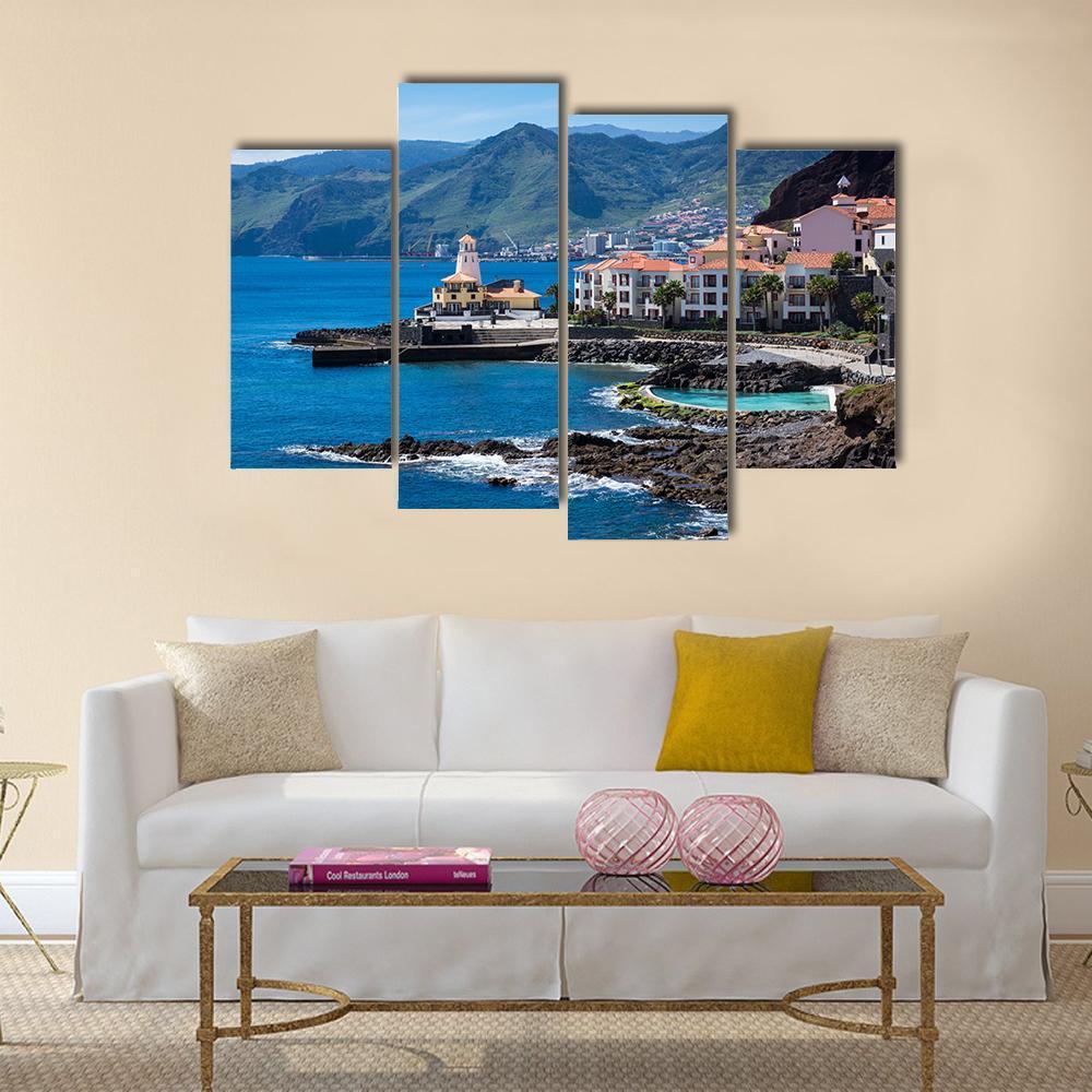 Quinta Do Lorde Village On Madeira Island Canvas Wall Art-4 Pop-Gallery Wrap-50" x 32"-Tiaracle
