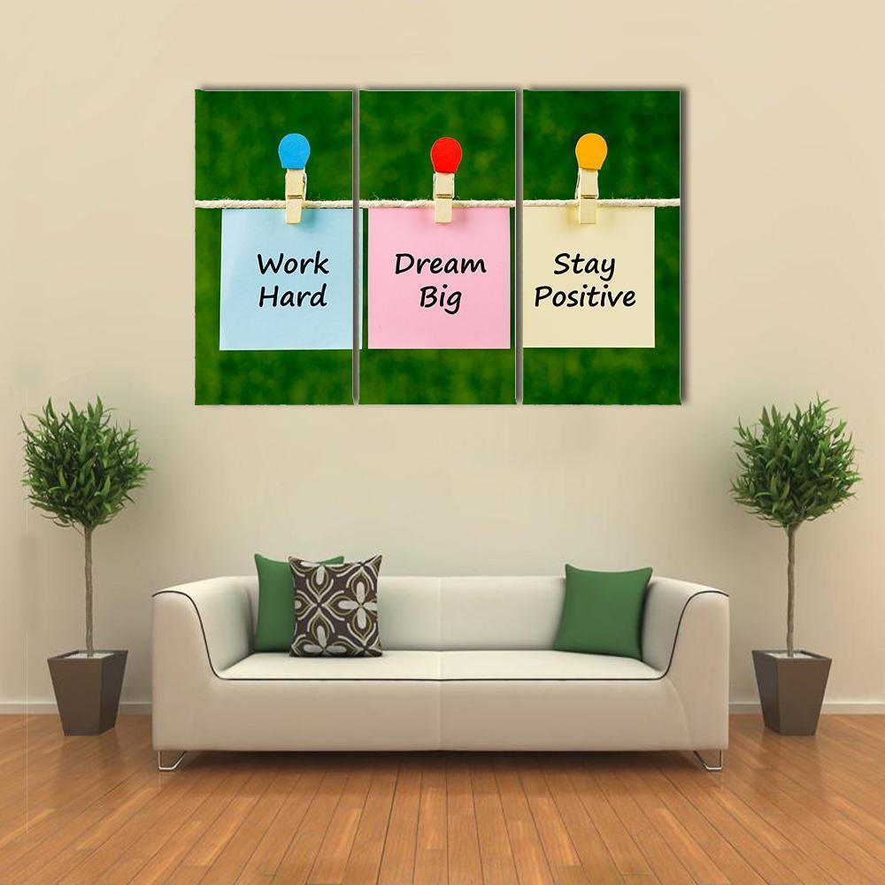 Motivational Quote Canvas Wall Art-3 Horizontal-Gallery Wrap-37" x 24"-Tiaracle