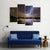 Rain And Lightning Above The River Canvas Wall Art-4 Pop-Gallery Wrap-50" x 32"-Tiaracle