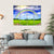 Rainbow In The Blue Sky Canvas Wall Art-4 Horizontal-Gallery Wrap-34" x 24"-Tiaracle