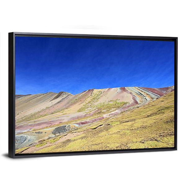Rainbow Mountain Near Cusco Peru Canvas Wall Art-3 Horizontal-Gallery Wrap-25" x 16"-Tiaracle