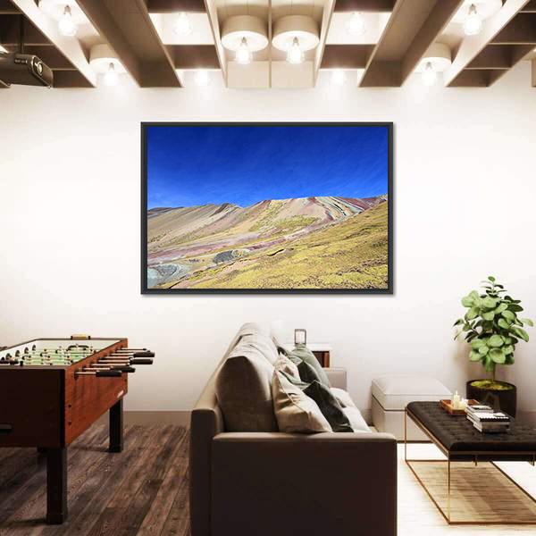 Rainbow Mountain Near Cusco Peru Canvas Wall Art-3 Horizontal-Gallery Wrap-25" x 16"-Tiaracle
