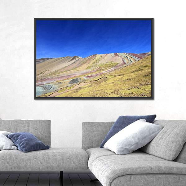 Rainbow Mountain Near Cusco Peru Canvas Wall Art-3 Horizontal-Gallery Wrap-25" x 16"-Tiaracle