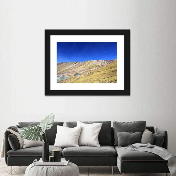 Rainbow Mountain Near Cusco Peru Canvas Wall Art-3 Horizontal-Gallery Wrap-25" x 16"-Tiaracle