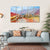 Rainbow Mountains Of Zhangye Sky Canvas Wall Art-5 Horizontal-Gallery Wrap-22" x 12"-Tiaracle