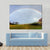 Rainbow Over A Farm Field Canvas Wall Art-4 Horizontal-Gallery Wrap-34" x 24"-Tiaracle