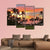 Rainbow Sunset In Paradise Canvas Wall Art-4 Pop-Gallery Wrap-50" x 32"-Tiaracle