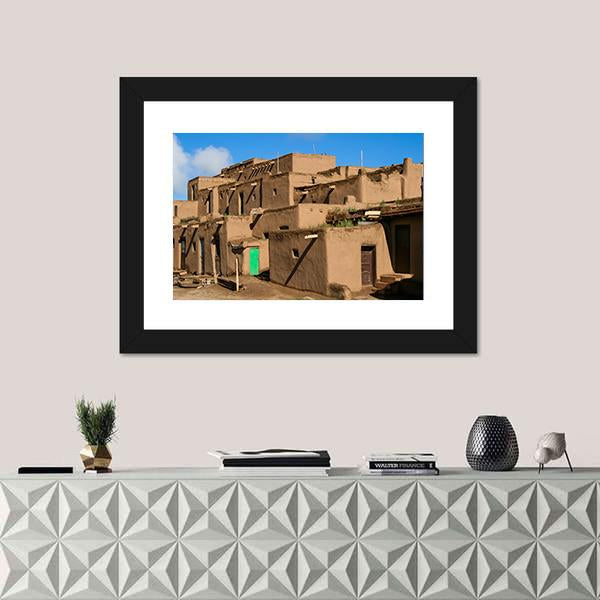 Ranchos De Taos In New Mexico Canvas Wall Art-1 Piece-Framed Print-20" x 16"-Tiaracle