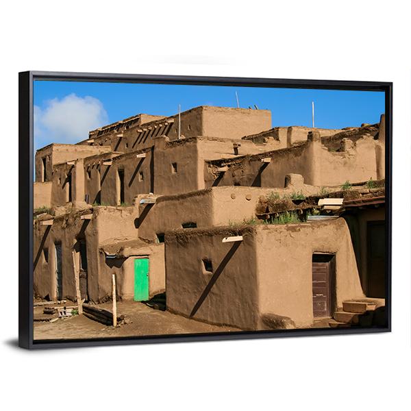 Ranchos De Taos In New Mexico Canvas Wall Art-3 Horizontal-Gallery Wrap-25" x 16"-Tiaracle