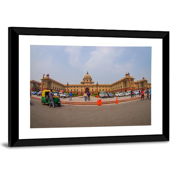 Rashtrapati Bhavan In India Canvas Wall Art-3 Horizontal-Gallery Wrap-25" x 16"-Tiaracle