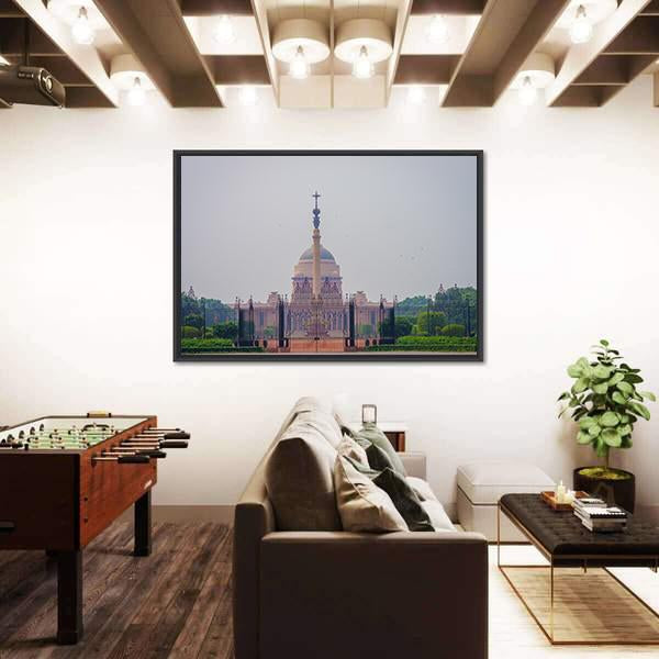 Rashtrapati Bhavan India Canvas Wall Art-3 Horizontal-Gallery Wrap-25" x 16"-Tiaracle