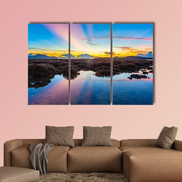 Rawai Beach Phuket Island In Thailand Canvas Wall Art-3 Horizontal-Gallery Wrap-37" x 24"-Tiaracle