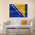 Realistic Flag Bosnia And Herzegovina Canvas Wall Art-4 Horizontal-Gallery Wrap-34" x 24"-Tiaracle