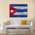 Realistic Flag Of Cuba Canvas Wall Art-4 Horizontal-Gallery Wrap-34" x 24"-Tiaracle