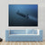 Rear View Of Submarine Under Water Canvas Wall Art-4 Horizontal-Gallery Wrap-34" x 24"-Tiaracle