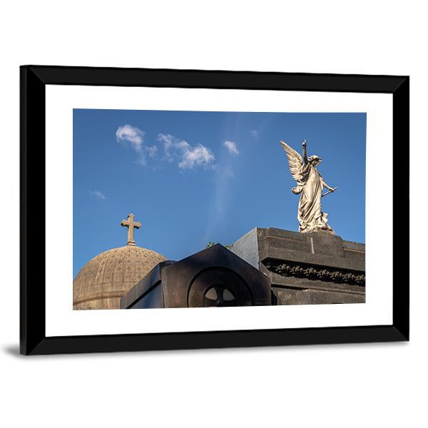 Recoleta Cemetery Canvas Wall Art-3 Horizontal-Gallery Wrap-25" x 16"-Tiaracle