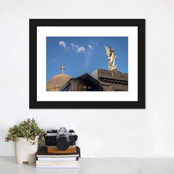 Recoleta Cemetery Canvas Wall Art-3 Horizontal-Gallery Wrap-25" x 16"-Tiaracle
