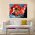 Red Amarillis Flower Canvas Wall Art-4 Horizontal-Gallery Wrap-34" x 24"-Tiaracle