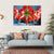 Red Amarillis Flower Canvas Wall Art-4 Horizontal-Gallery Wrap-34" x 24"-Tiaracle