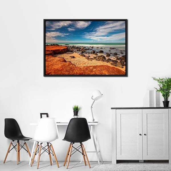 Red Dirt At Baby Beach Panoramic Canvas Wall Art-1 Piece-36" x 12"-Tiaracle