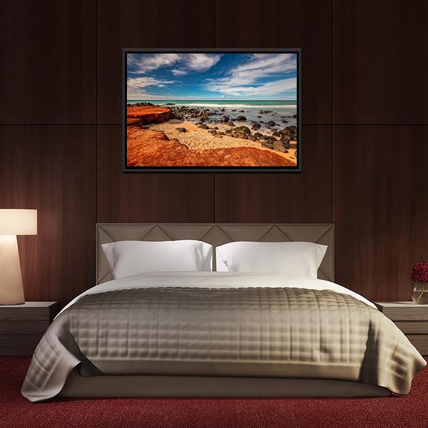 Red Dirt At Baby Beach Panoramic Canvas Wall Art-1 Piece-36" x 12"-Tiaracle