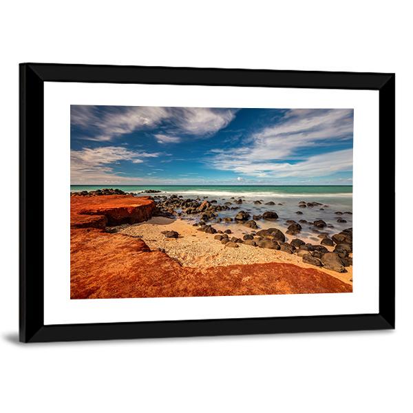 Red Dirt At Baby Beach Panoramic Canvas Wall Art-1 Piece-36" x 12"-Tiaracle