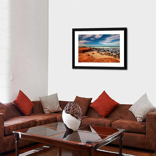 Red Dirt At Baby Beach Panoramic Canvas Wall Art-1 Piece-36" x 12"-Tiaracle