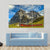 Red Electric Train Switzerland Canvas Wall Art-3 Horizontal-Gallery Wrap-37" x 24"-Tiaracle