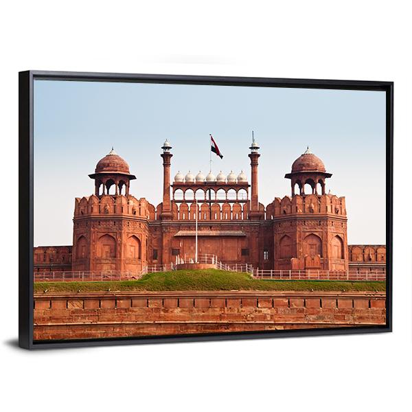 Red Fort In Delhi Canvas Wall Art-3 Horizontal-Gallery Wrap-25" x 16"-Tiaracle