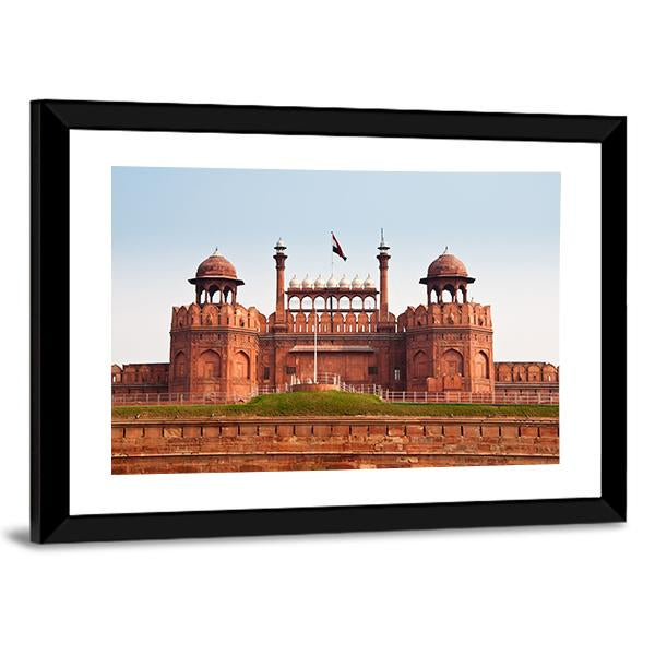 Red Fort In Delhi Canvas Wall Art-3 Horizontal-Gallery Wrap-25" x 16"-Tiaracle
