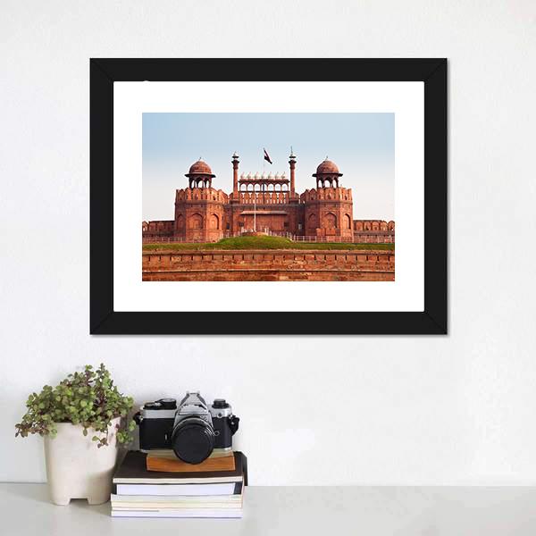Red Fort In Delhi Canvas Wall Art-3 Horizontal-Gallery Wrap-25" x 16"-Tiaracle