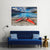 Red kayaks At The Lakeside Canvas Wall Art-4 Square-Gallery Wrap-17" x 17"-Tiaracle