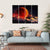 Red Planet With Clouds Canvas Wall Art-4 Horizontal-Gallery Wrap-34" x 24"-Tiaracle